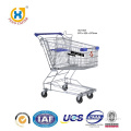 Supermarket Metal Vegetable Portable Shopping Luggage Cart For Sales